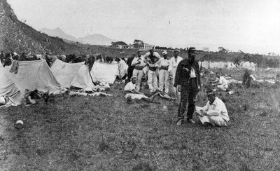 キャンプのフランス兵、1860年代 作： French Photographer